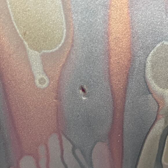 Vintage Rueven Nouveau Art Hand-Painted Glass Vase – Abstract Floral Satin Glass - Picture 12 of 12